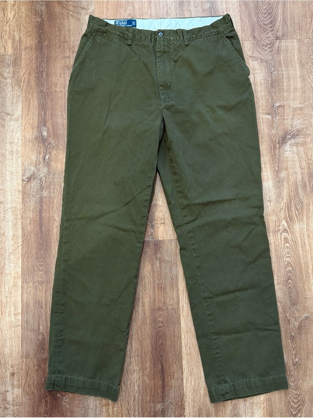 Polo Ralph Lauren Prospect Pant Mens 35x32 Olive Green Classic Chino Straight